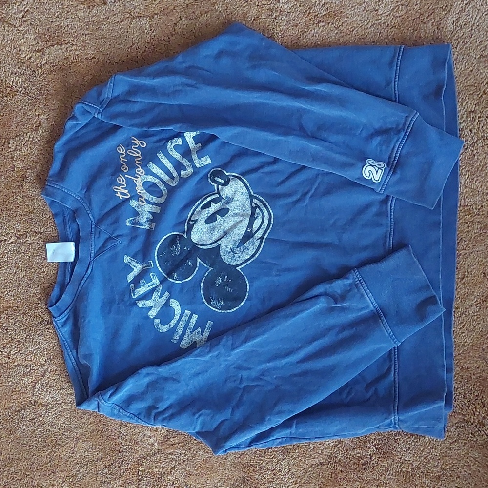 Disney Mickey Navy Vintage Wash Sweatshirt